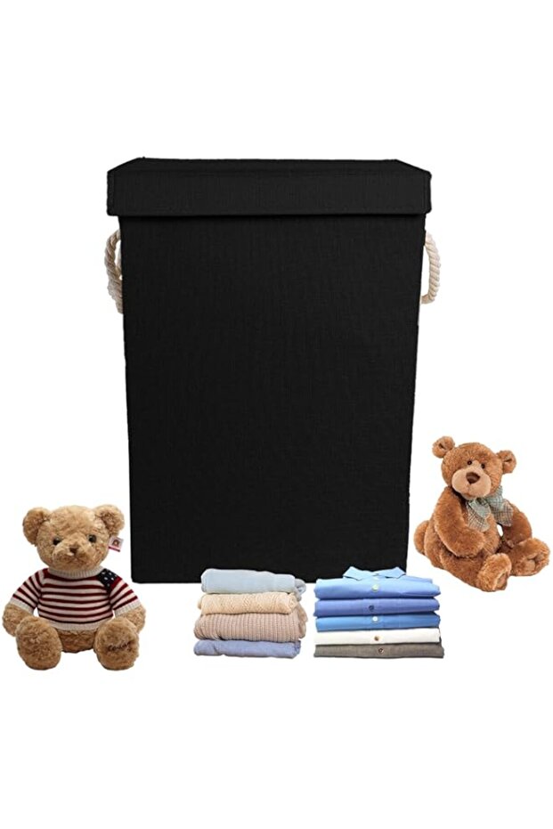 STAYOUNG 85L Laundry Hampers - Children's Storage Basket, Fabric Basket With Lid For Bathroom, Laund