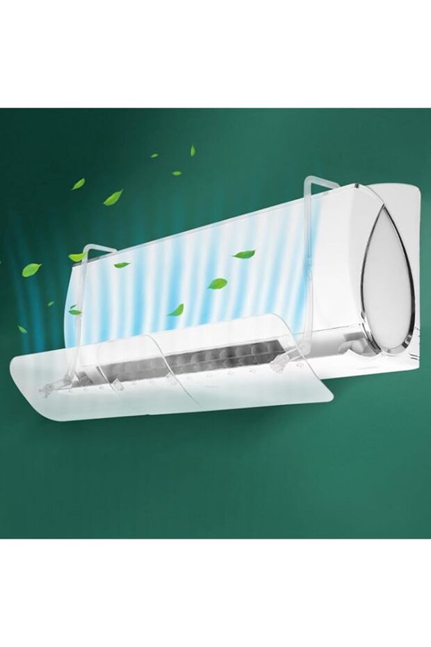 Necomi Split Air Conditioner Deflector, Air Conditioning Wind Shield, 56-102cm Adjustable Wall-Mount