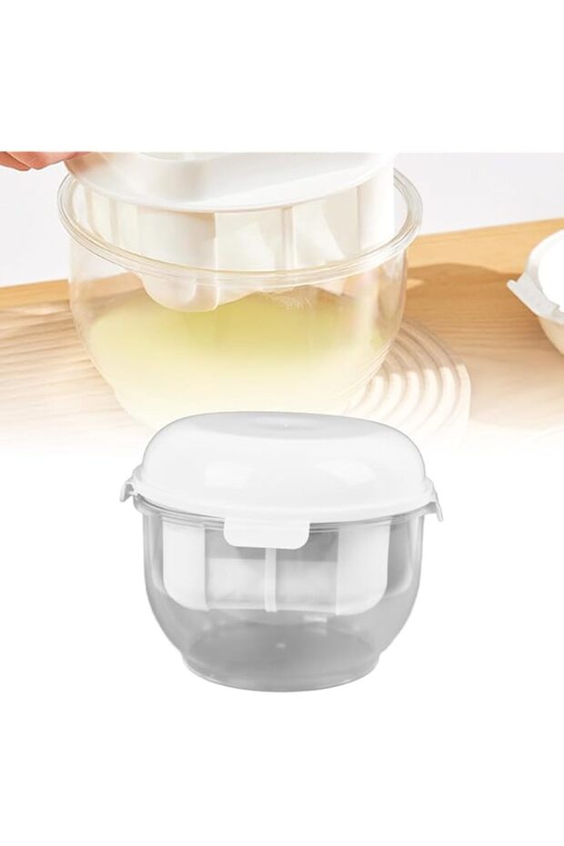 Oasisgalore Yogurt Strainer, Yogurt Whey Separator Round Greek Yogurt Maker, Large Capacity Efficien