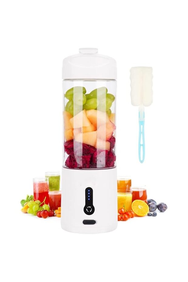 TERRIFI Portable Blender for Shakes and Smoothies, 532ML Type-C USB Rechargeable Blender, Powerful M