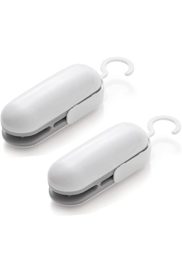 NALACAL 2PCS Mini Bag Sealer, 2 in 1 Heat Seal and Cutter Portable Heat Sealer Plastic Bag Sealer He