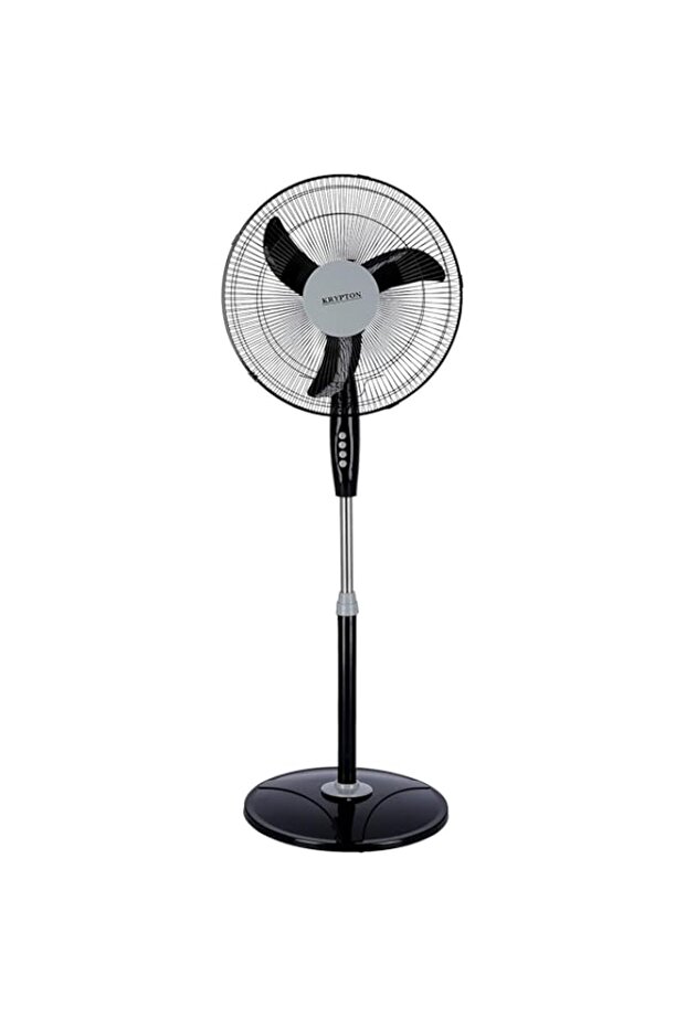 Krypton 3 speed control stand fan,black-KNF6153