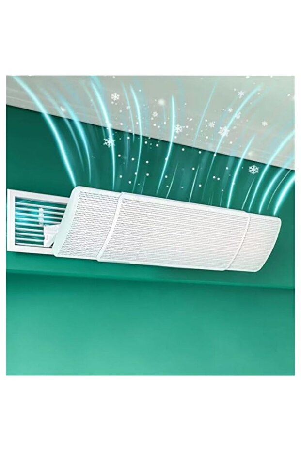 BePrincess Central AC Air Flow Deflector, Adjustable Air Conditioner Deflector, Side Outlet Air Wing