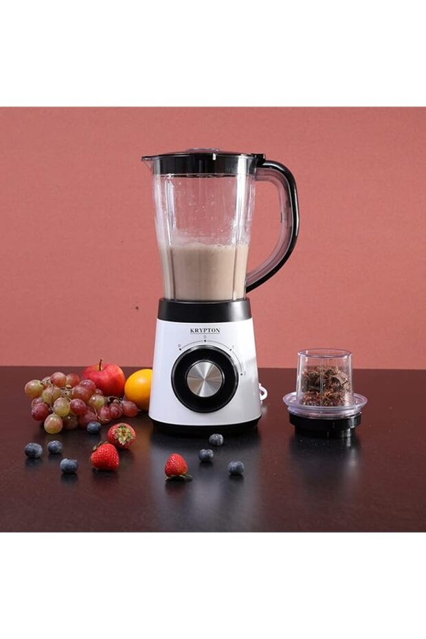 Krypton Knb5315 500W 2 In 1 Multifunctional Blender, White&Black