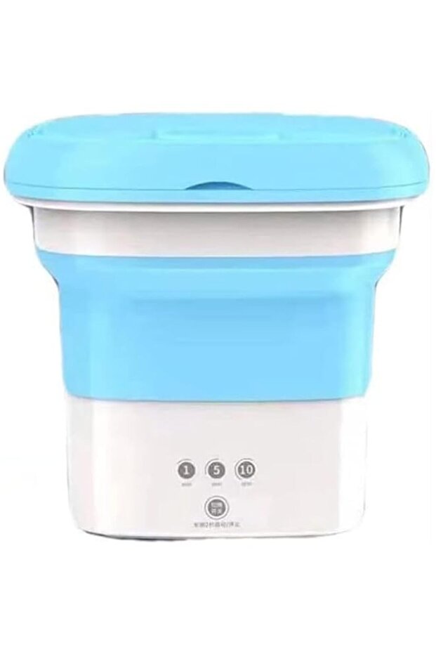 8L Mini Folding Washing Machine with 3 Modes Deep Cleaning Half Automatic Washt, Washing Machine wit
