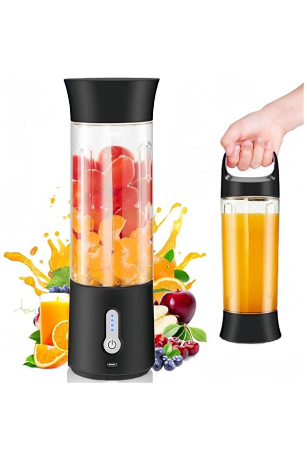 Handzee Portable Personal Blender, 17Oz USB Rechargeable Portable Blender with Portable Cup Lid, for