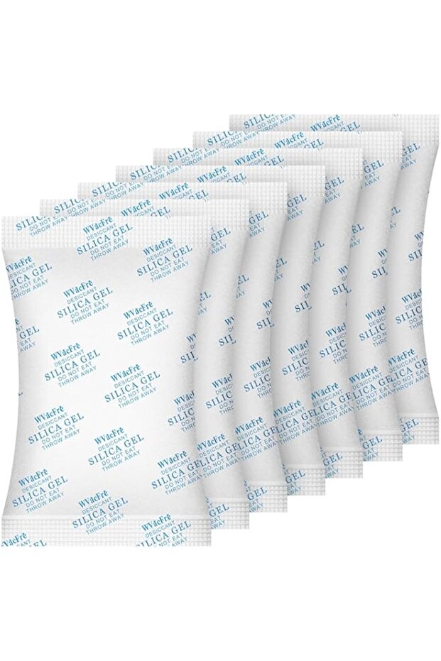 WVacFre 10 Gram(50Packs) Food Grade Moisture Absorber Silica Gel Desiccant Packets for Storage,Desic