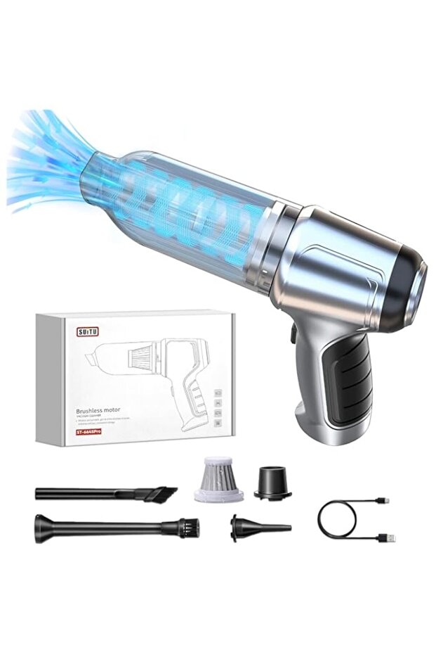 Handheld Car Vacuum Cleaner Cordless, 19000PA/120W Powerful Suction Portable Rechargeable Car Vacuum