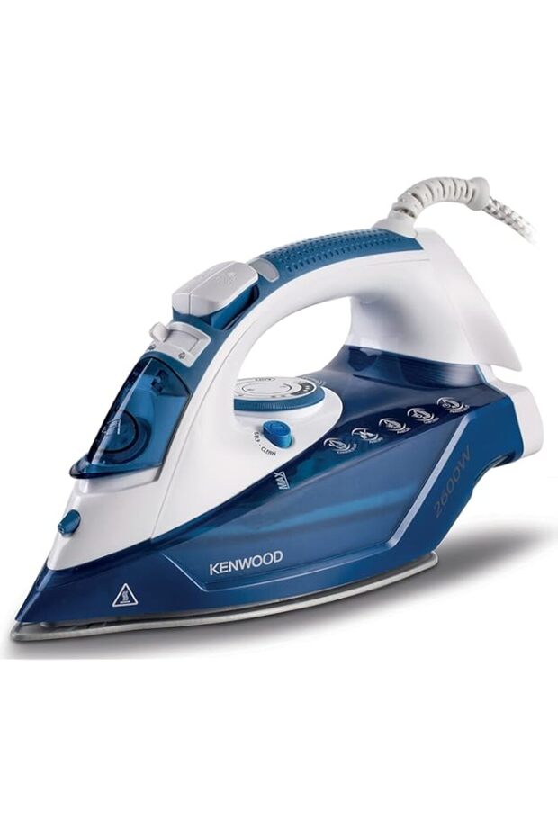 Kenwood Steam Iron 2600W with Ceramic Soleplate, Auto Shut-Off, Anti-Drip, Anti-Calc, Self Clean, Co