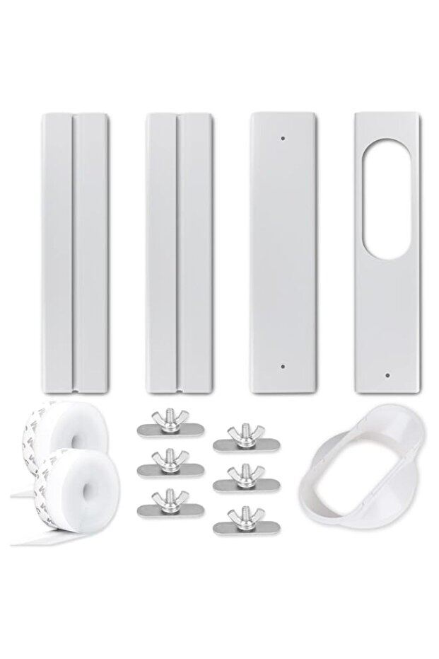 MAKINGTEC Portable Air Conditioner Window Kit with 2 3m Seals, Universal Portable Air Window Vent Ex - 1