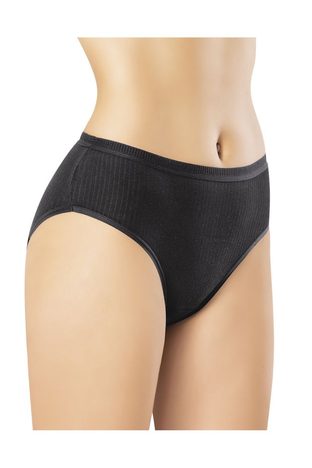 Women's Report Ribana Bato Panties Black | Cotton Weighted, Flexible, Non-Squeezing Waistband, Daily Comfort