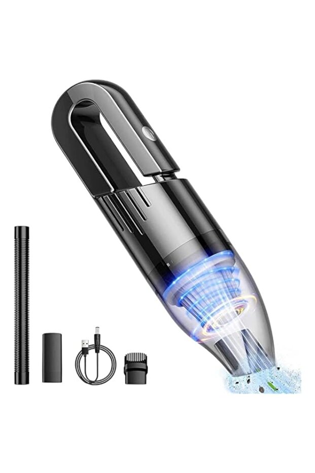 SYOSI Mini Protable Car Vacuum Cordless, Handheld Vacuum for Quick Cleaning, Hand Held Vacuuming, Du