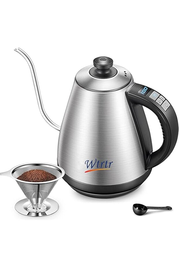 Gooseneck Kettle, Variable Temperature Control, Pour Over Electric Kettle for Coffee and Tea, 2200W,
