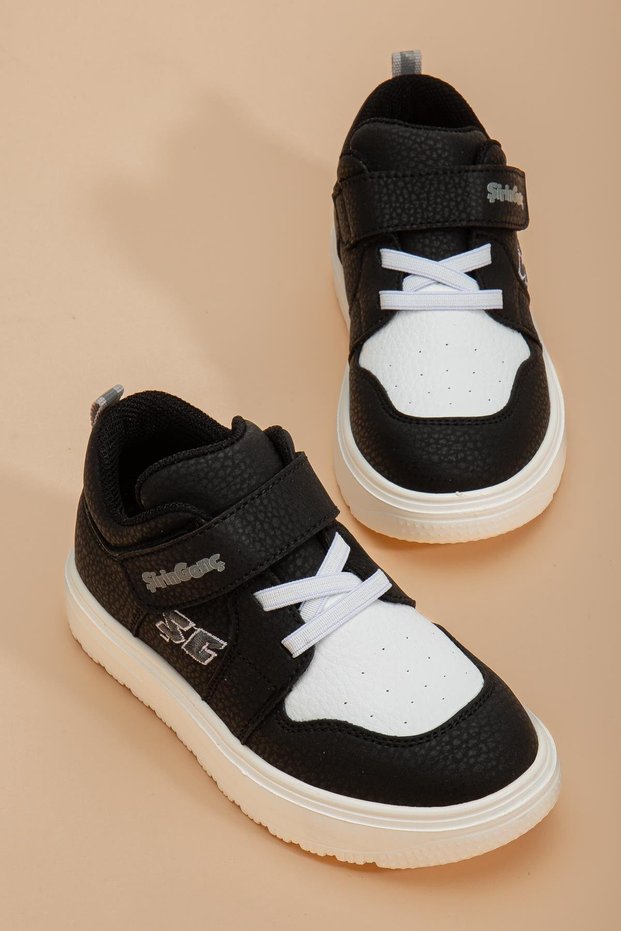 Şirinbebe Şiringenç Boys' Sports Shoes Orthopedic Black Velcro