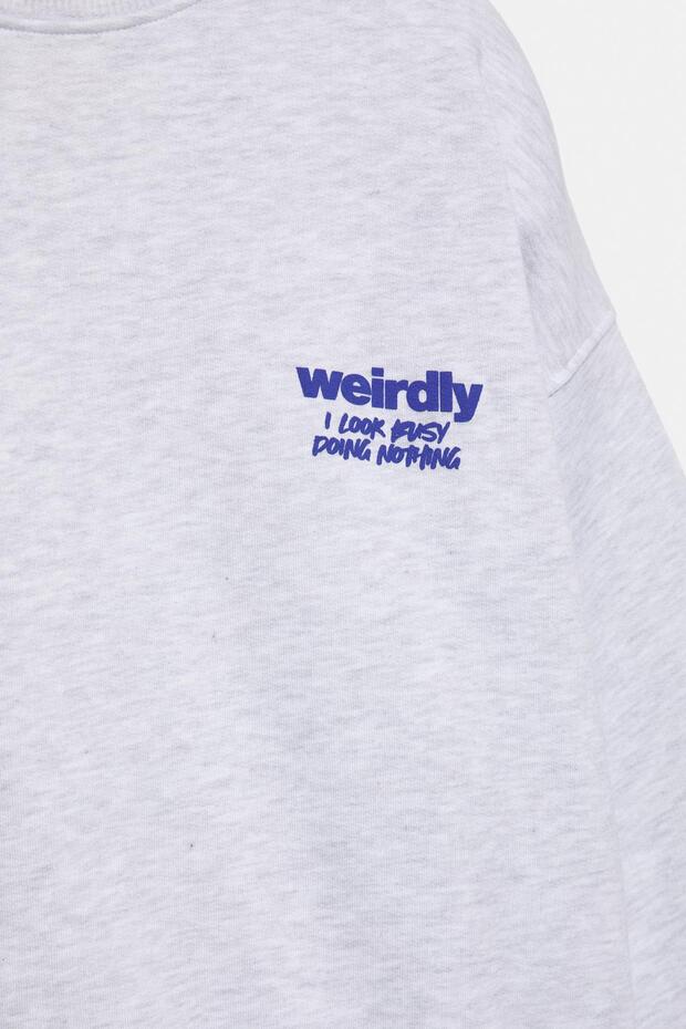 Weirdly grafikli sweatshirt - 8