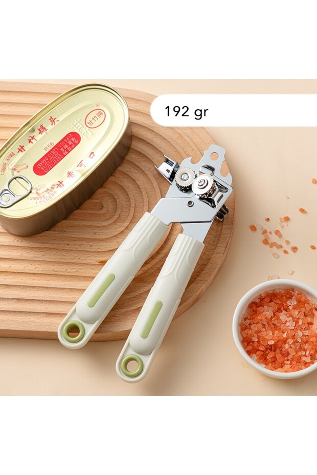 Can Opener, Flippy, Easy to Use, Non-slip Handle, 21.5 x 4.7 cm White - 4