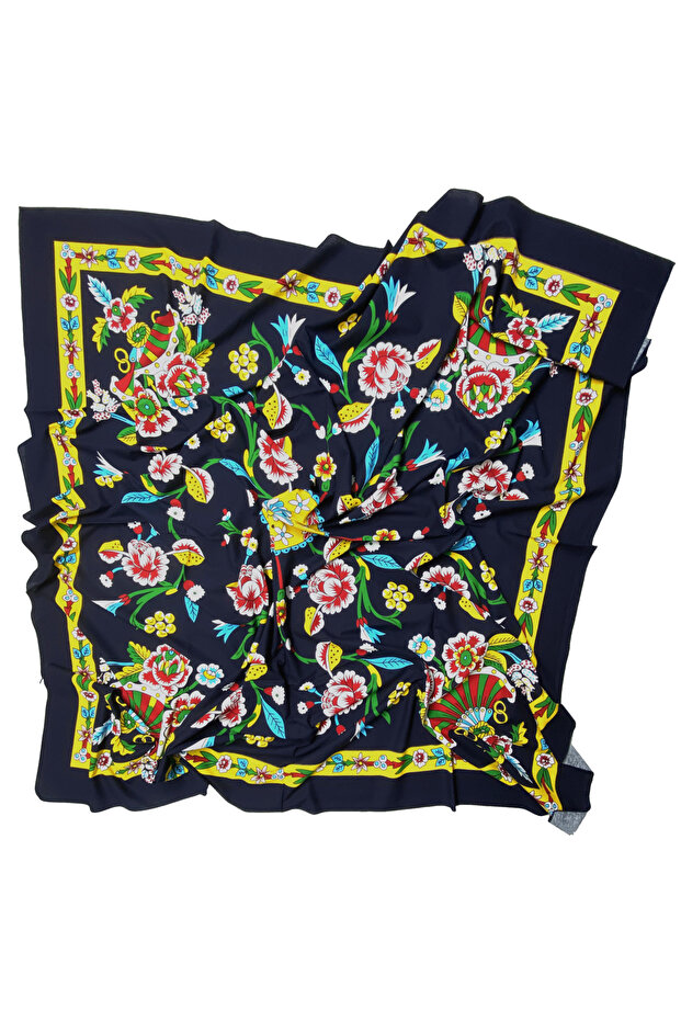 Authentic Patterned Tablecloth 170X170Cm - 100% Cotton - 1