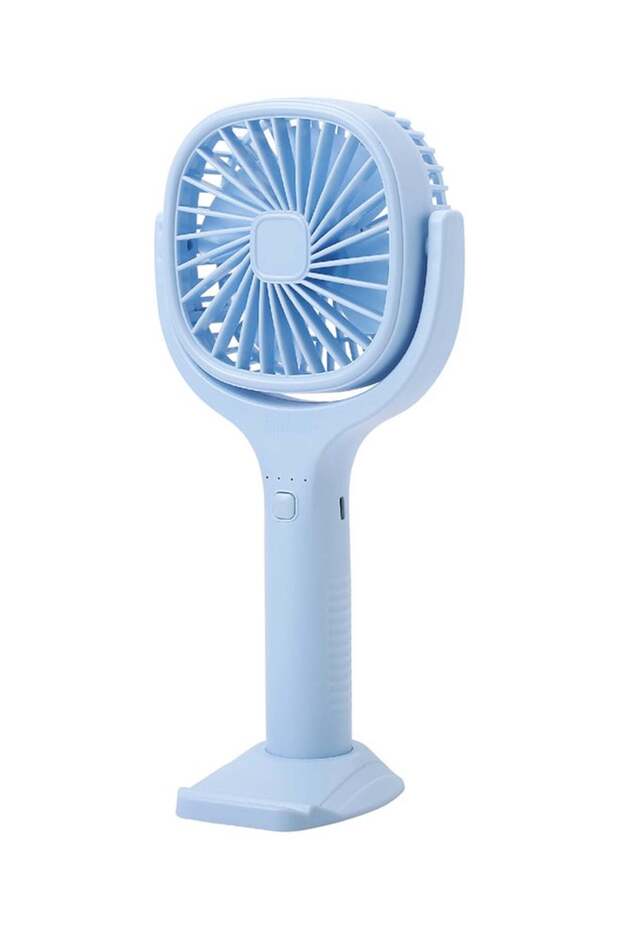 Portable Rechargeable Hand Fan with 1800mAh Battery, Up to 4.5 Hours Working, Built-in Mobil - 1