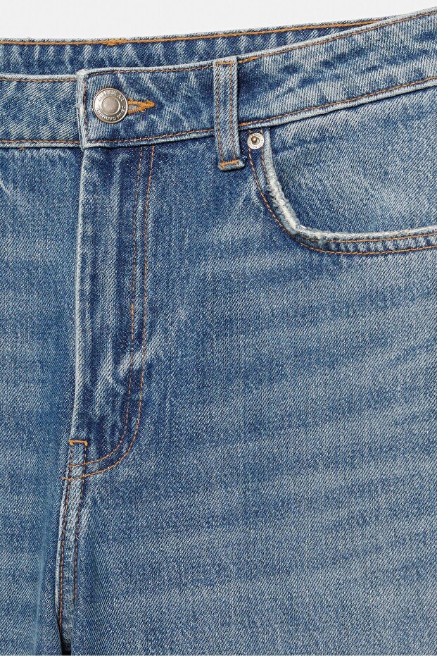 Orta bel baggy jean - 7