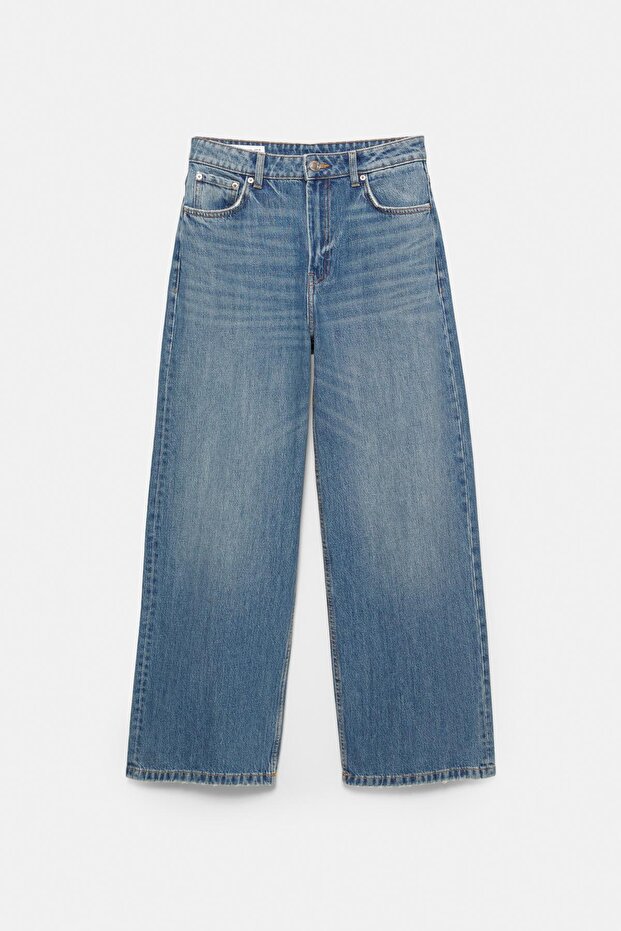 Orta bel baggy jean - 6