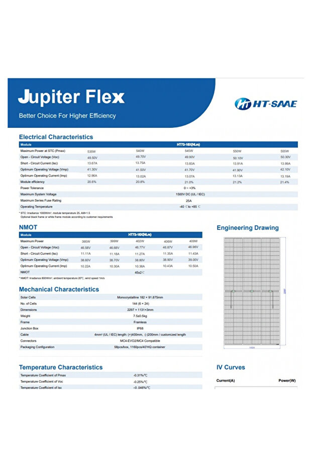 550W ESNEK GÜNEŞ PANELİ SOLAR PANEL MARİN TİPİ - 2