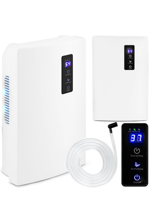 Dehumidifier and purifier, UV+TiO2, LCD display, timer: 24h, 700 ml /day, 1800 ml, Peltie - 8