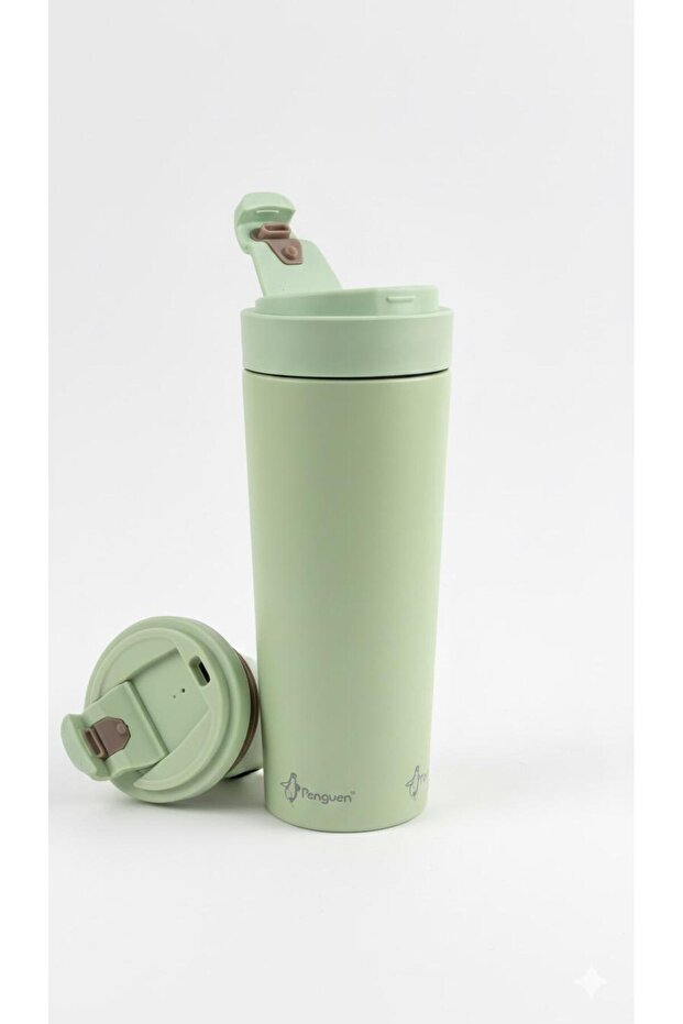 FLİP KAPAKLI ÇELİK MUG 500 ML - 2