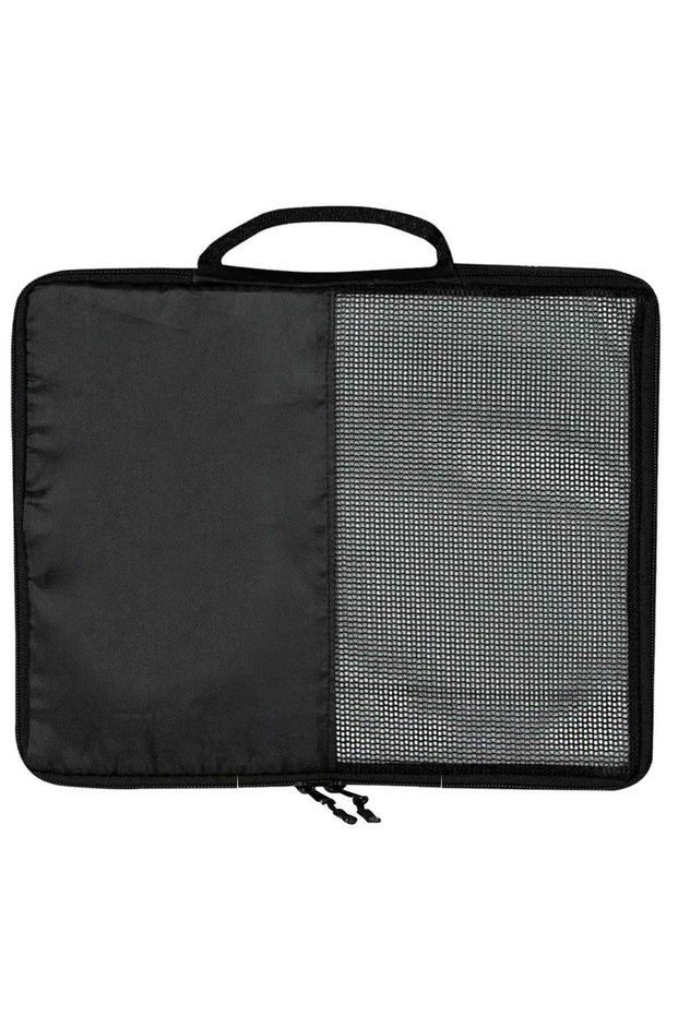 Medium Size 35X29X6 Black Luggage Organizer Bag