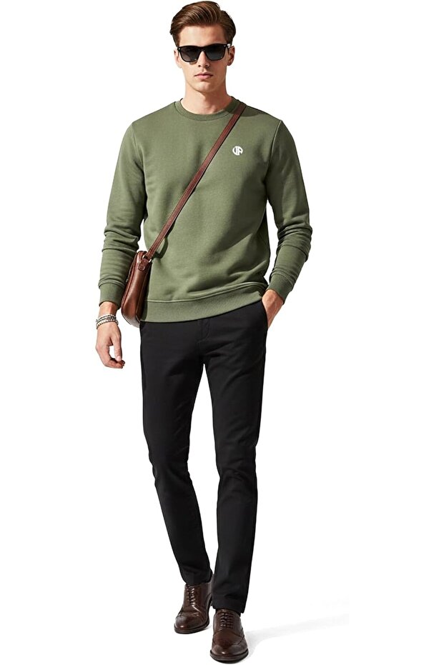 Erkek Basic Logo Sweatshirt NOVA - 2