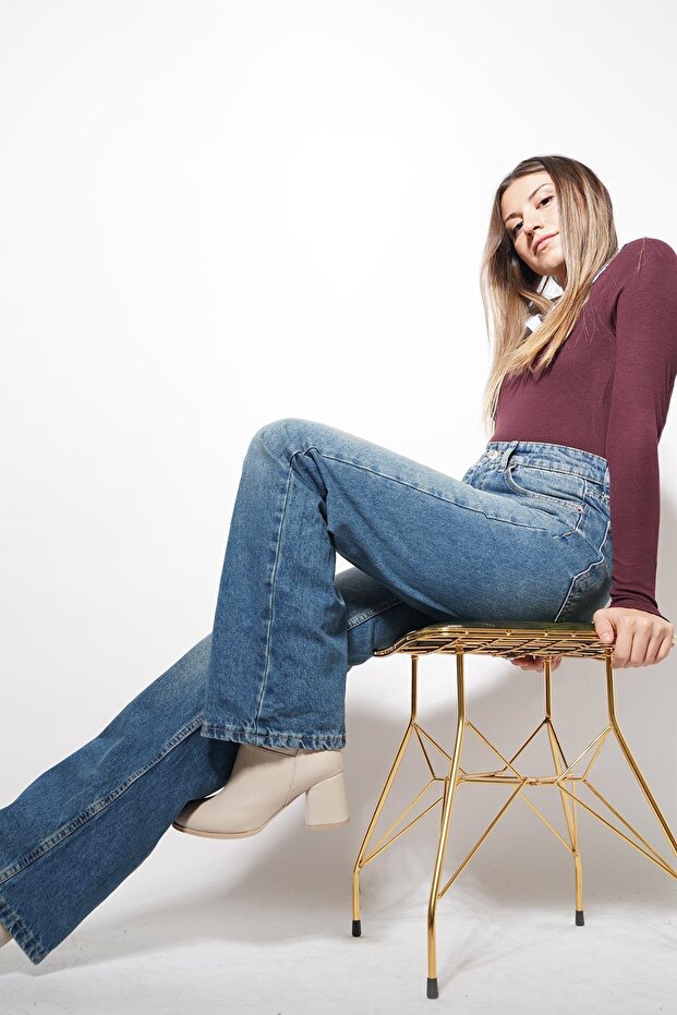 Hate Straight Pants Light Blue - 3