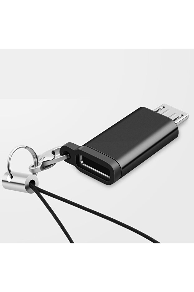 Type C to micro USB Adapter with Keychain - 7