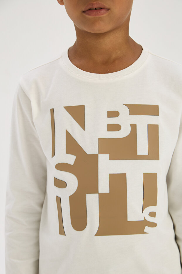 Boy Ecru Tshirt - 3