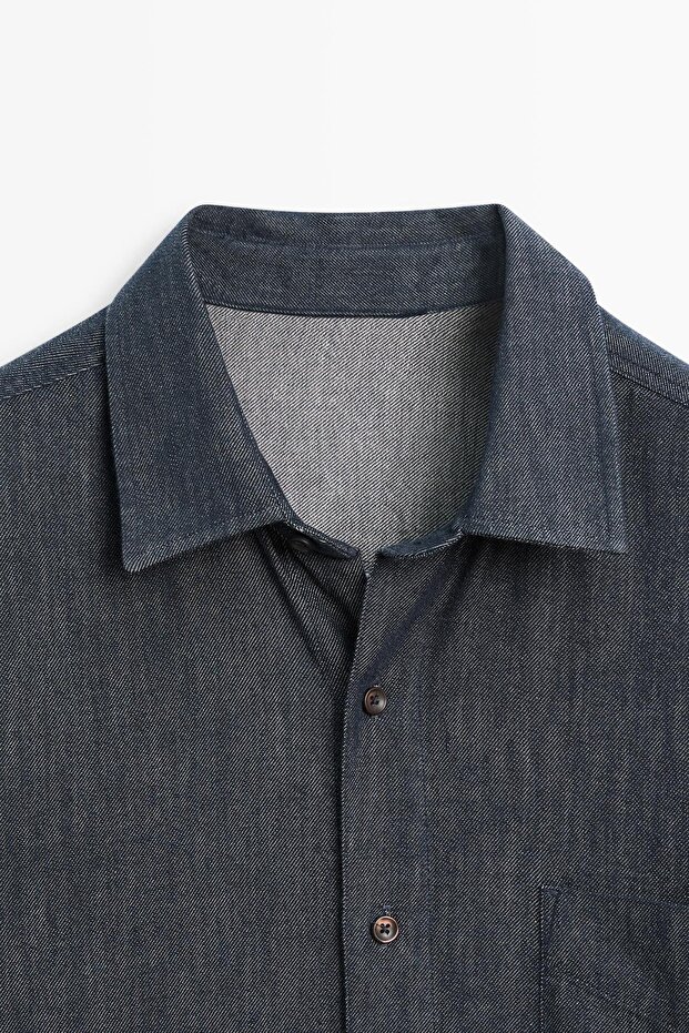 Ağır denim gömlek - 6