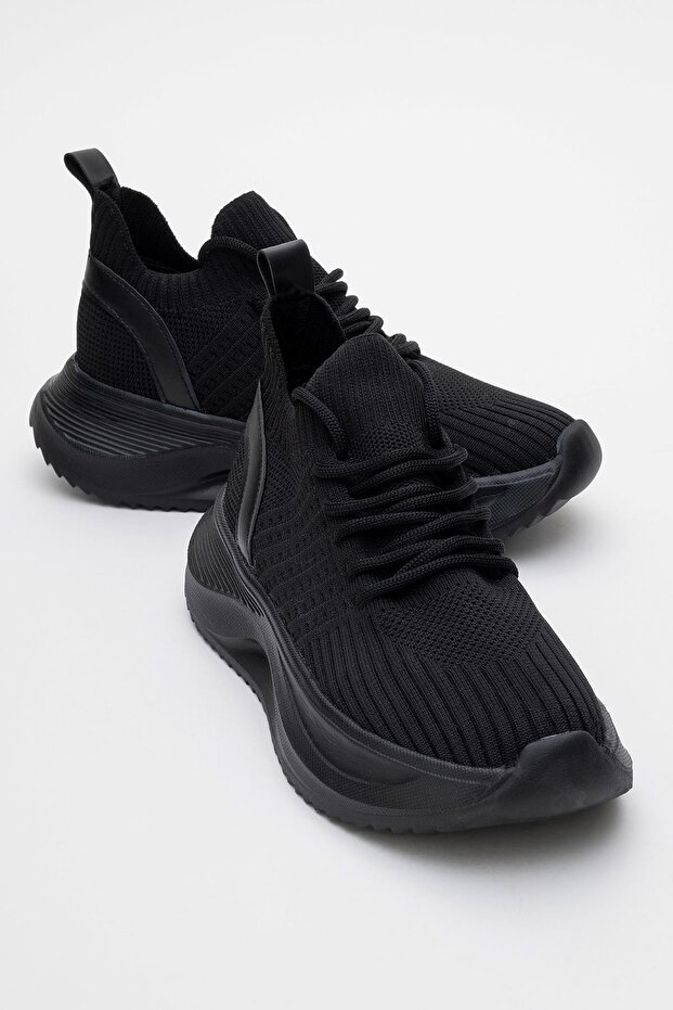 Lace-up Women's Sneakers BLACK