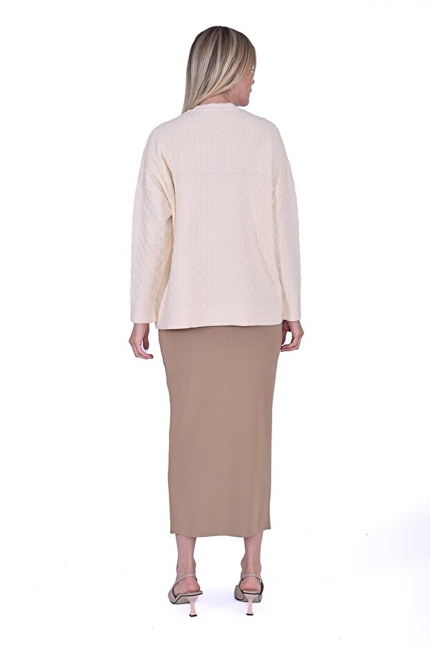 Selanik Tunik Hırka EKRU - 3