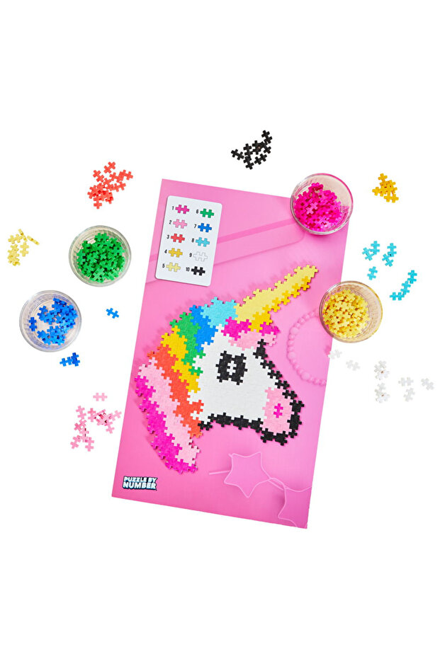 Plus-Plus Puzzle by Number Unicorn (250 Parça) - 3