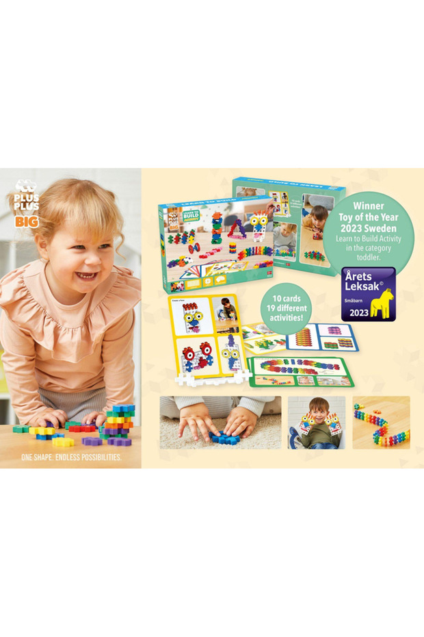 Plus-Plus Big Learn to Build Activity (130 Parça) - 3