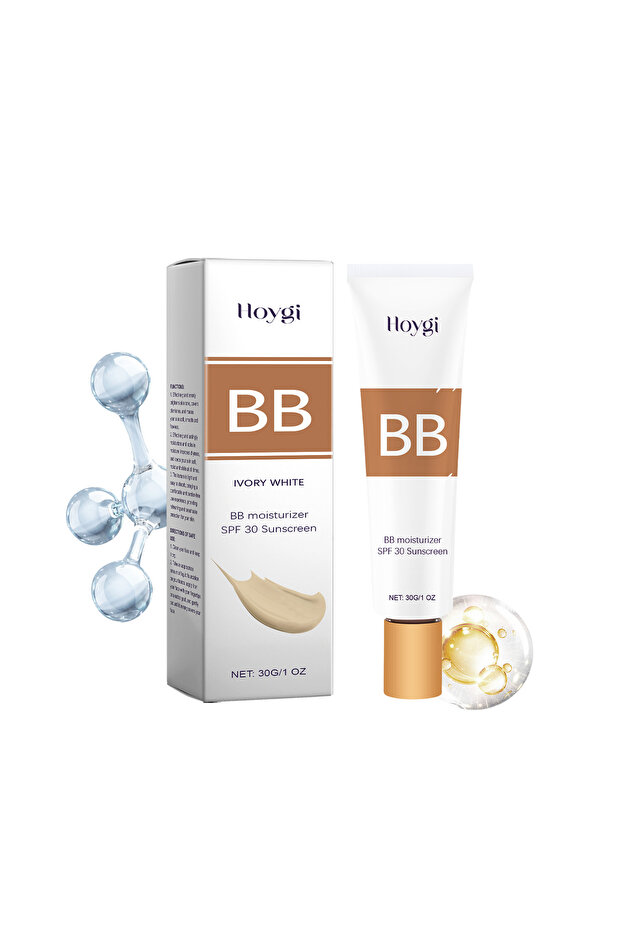 BB Cream Tinted Moisturizer with SPF 30 – Lightweight Oil-Free Hydrating Formula