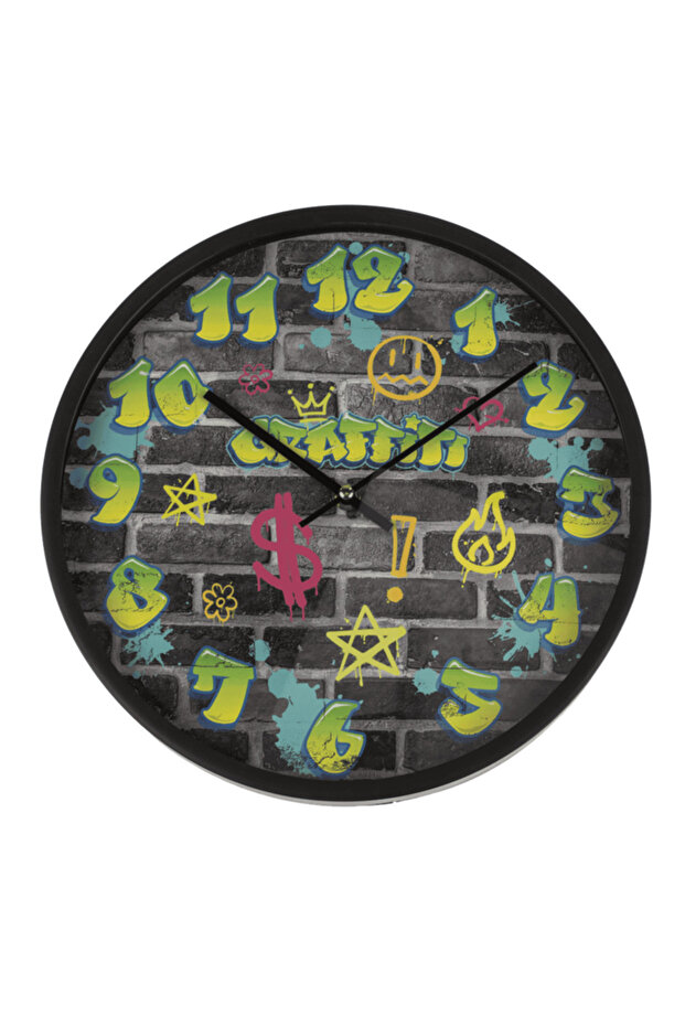 Graffiti wall clock - 1
