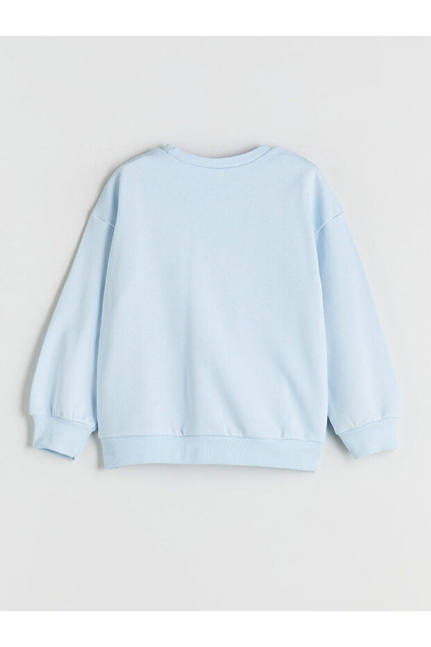 LCW Kids Bisiklet Yaka Lilo ve Stitch Baskılı Kız Çocuk Sweatshirt - 2