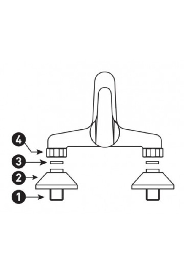 Baterie lavoar/bucatarie perete Basic - 3