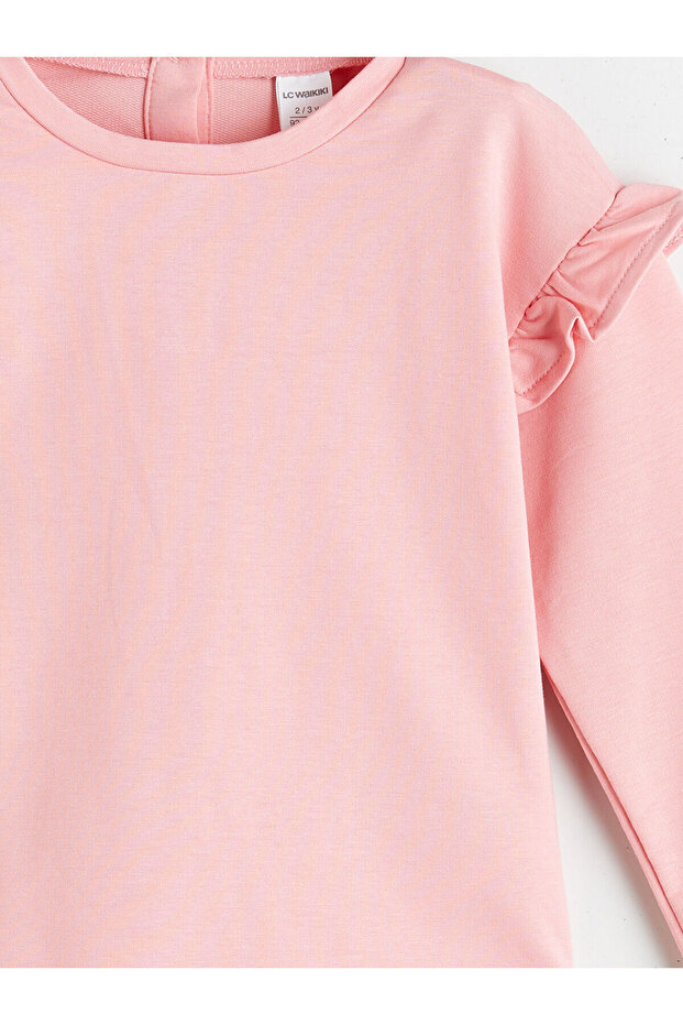 Peak Yeni Sezon Basic Kız Çocuk Sweatshirt ve Eşofman Alt 2'li - 6