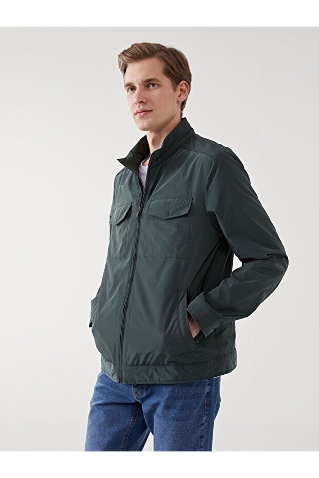 Lcwaikiki Classic Stand Collar Men's Jacket
