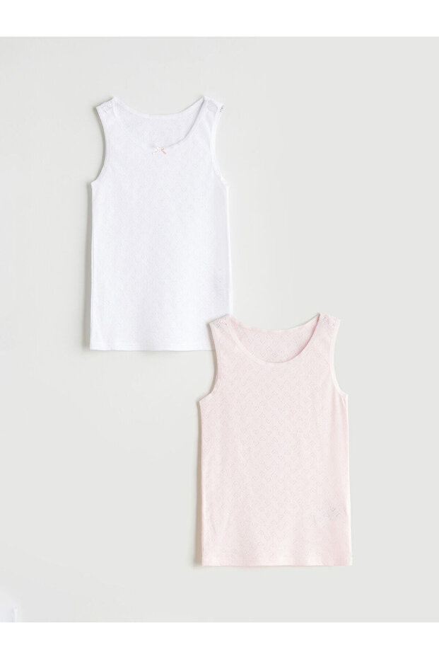 New Season Crew Neck Girls' Singlet 2-Piece