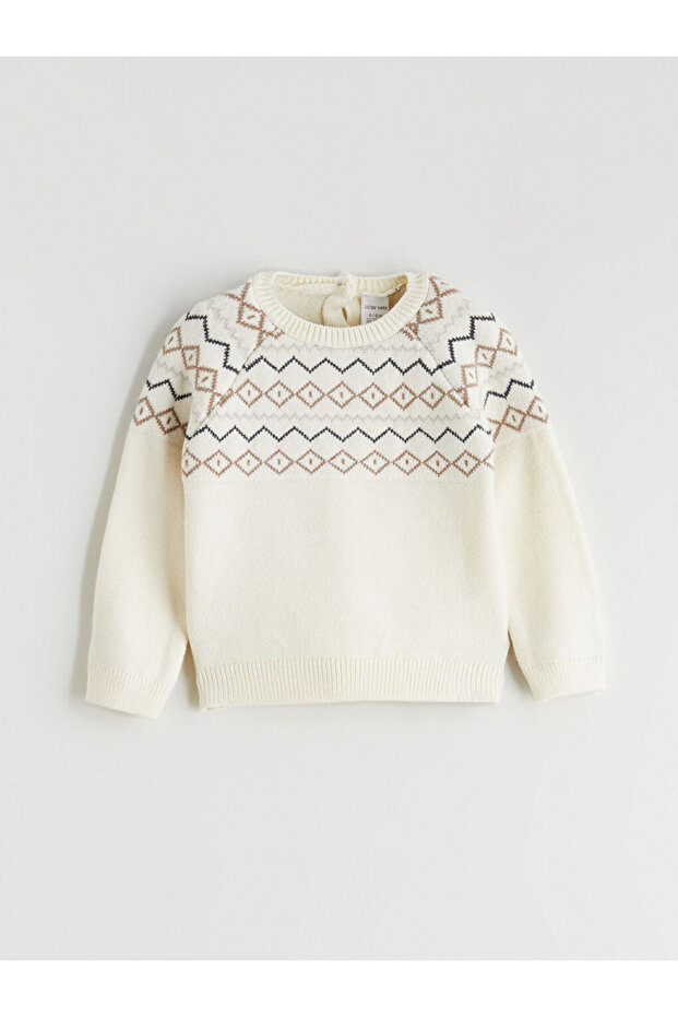 Bisiklet Yaka Erkek Bebek Triko Kazak ve Pantolon - 3