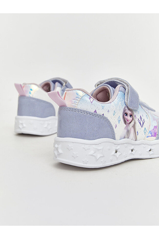 Leave Your Style with Us | Frozen Printed Girls' Sports Shoes with Lighted Soles - 6