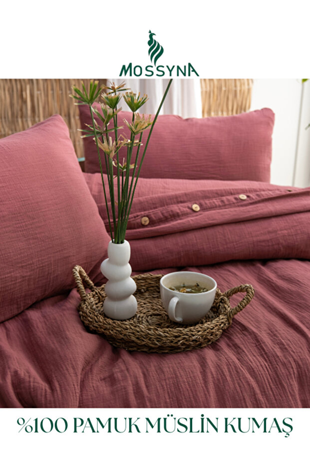 100% Cotton Muslin Double Duvet Cover Set