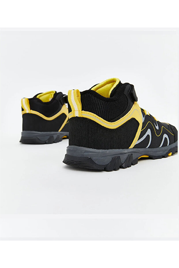 Siyah Cırt Cırtlı Bağcıklı Erkek Çocuk Trekking Bot - 2
