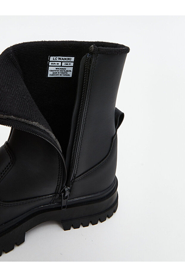 Cey Yeni Sezon Deri Görünümlü Kız Çocuk Bot - 7