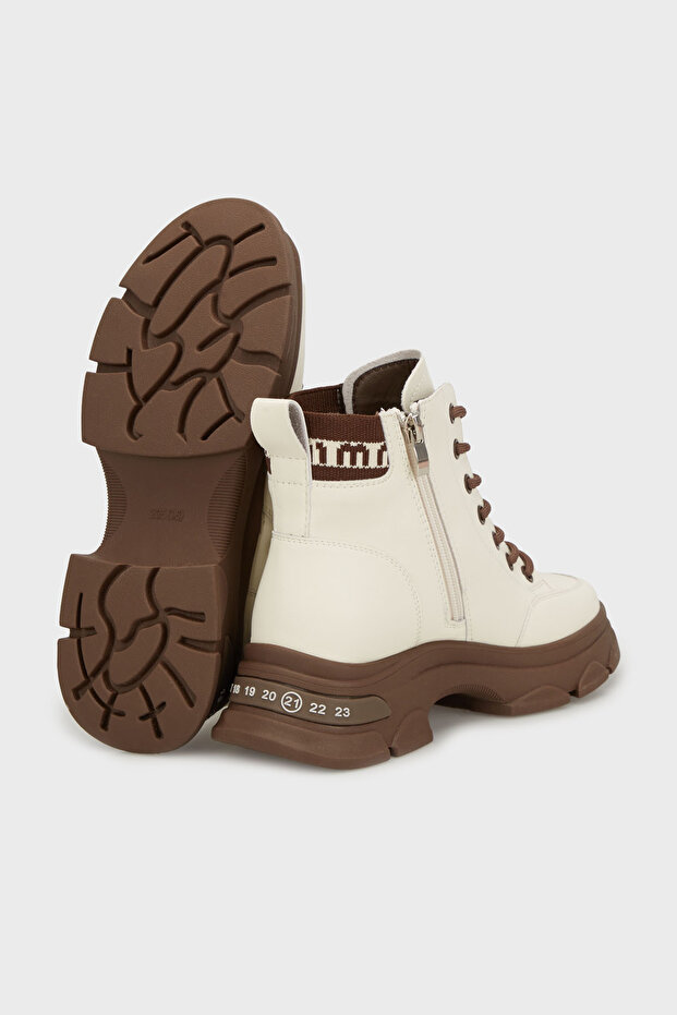 Kalın Tabanlı Fermuarlı Bot BOT 38925K3107 - 4